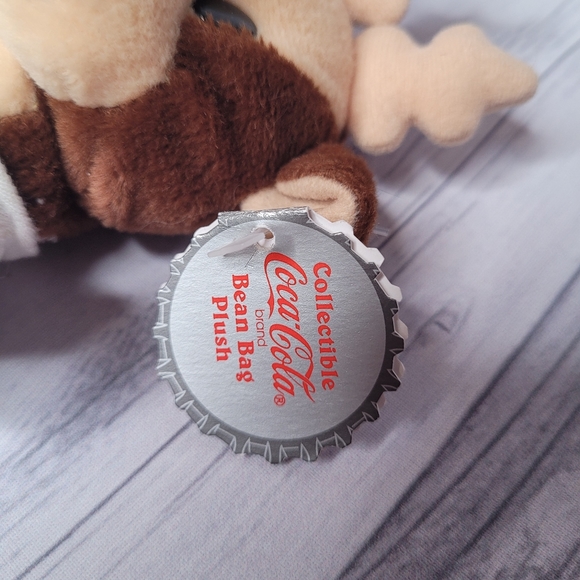 Vintage 90s Coca-Cola Beanie plushies Set - Picture 3 of 3